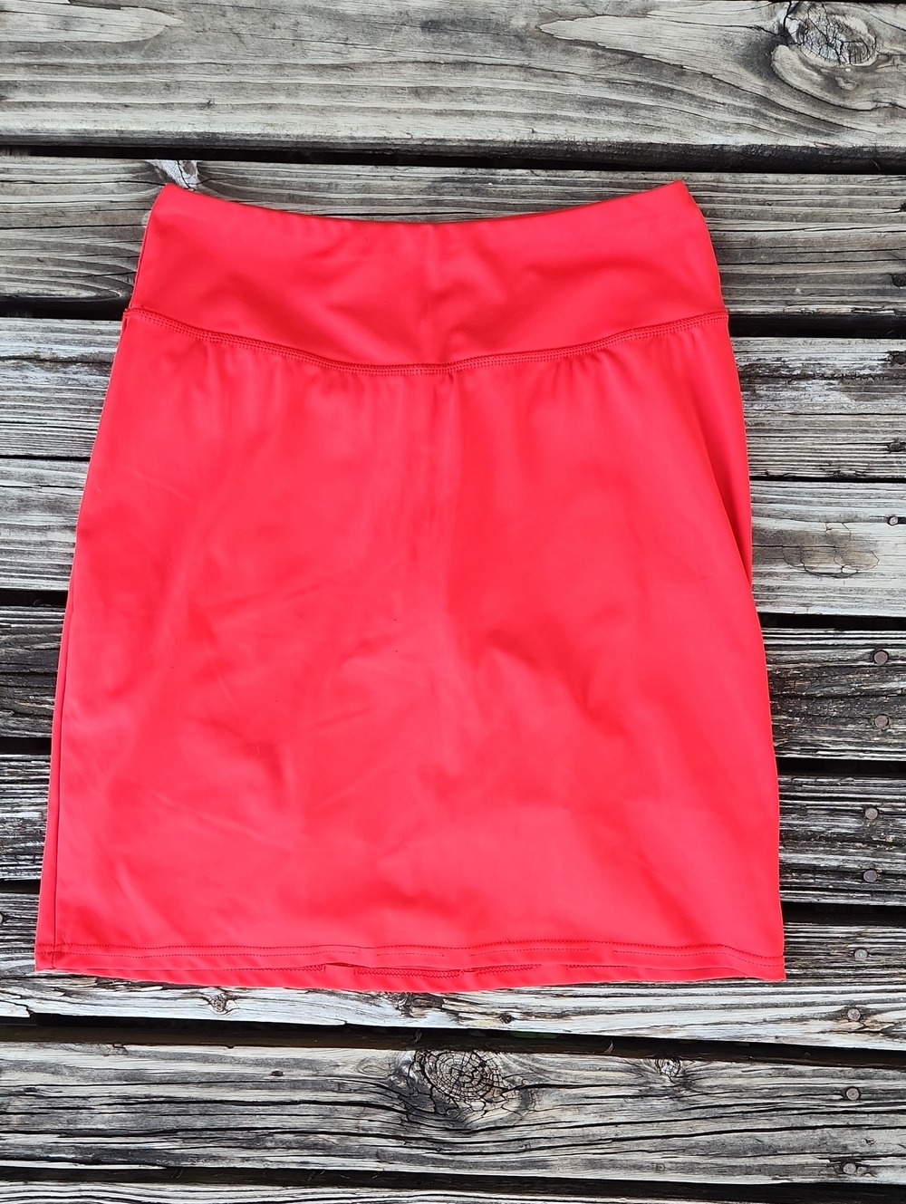 Realessentials Small Red Athletic Skirt Stretchy Comfy Golf Modest Sporty Skort
